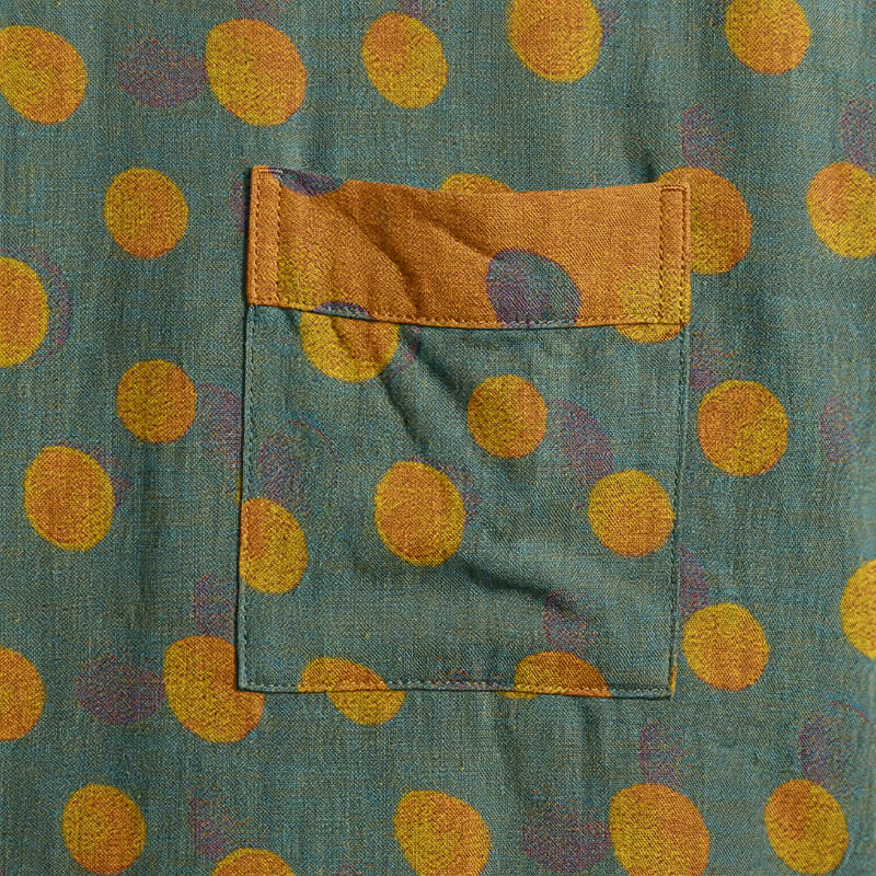 Vintage Polka Dot Cotton Kimono Robe - image 34