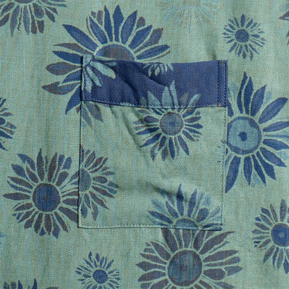 Vintage Sunflower Cotton Gauze Kimono Robe - image 19