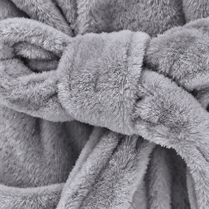 Soft Flower Coral Fleece Bath Robe - image 24