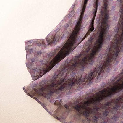 Vintage Cross Wrap Relaxed Lounge Shirt - image 4