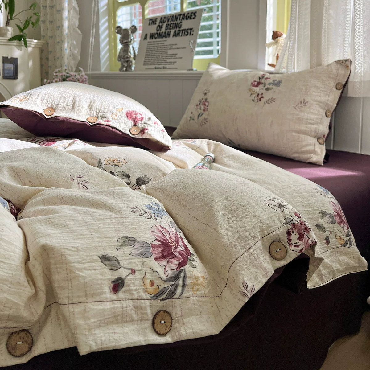 Botanical Dream Cotton Linen Bedding Set - image 2