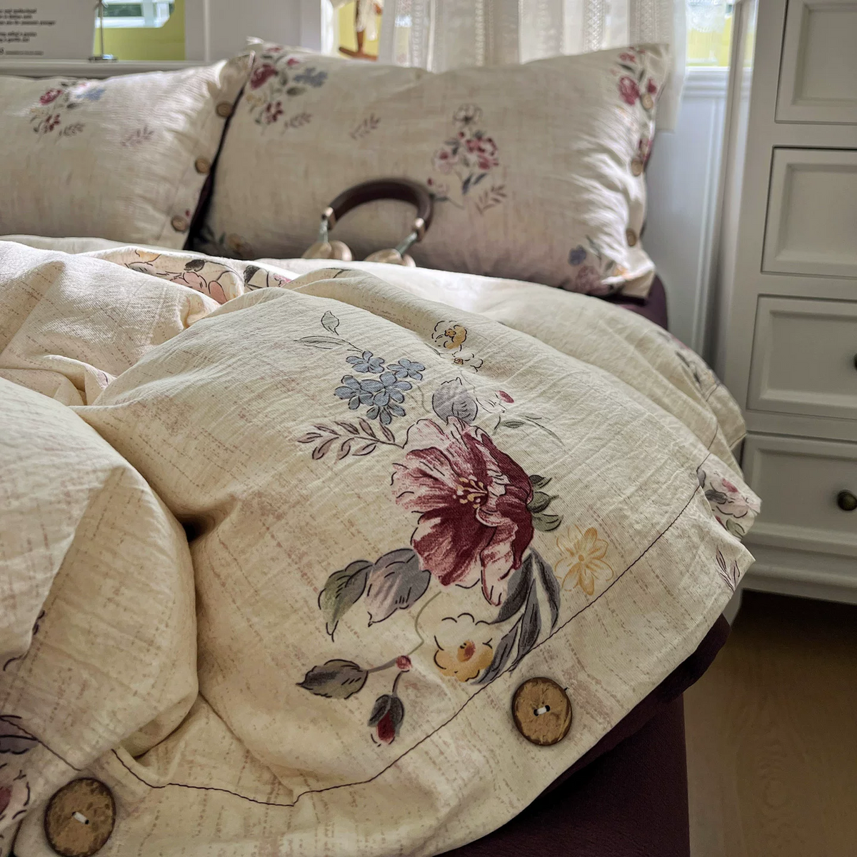 Botanical Dream Cotton Linen Bedding Set - image 4