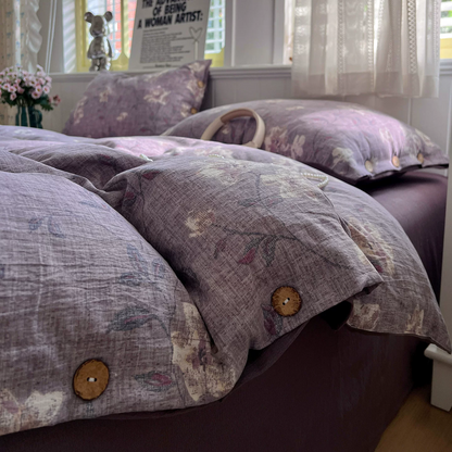 Vintage Farmhouse Linen Cotton Bedding Set - image 3