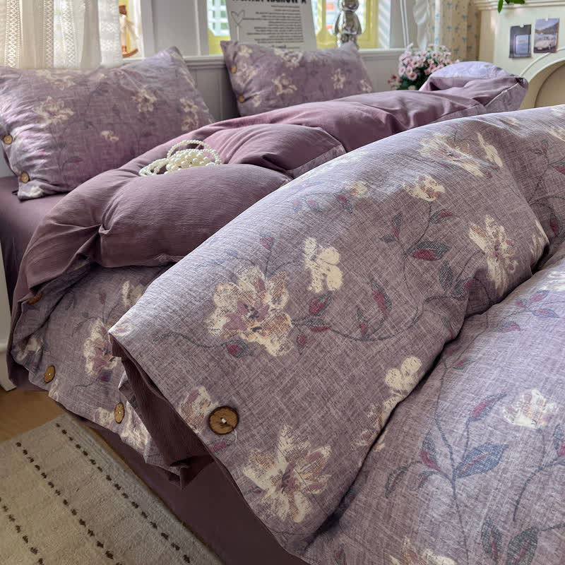 Vintage Farmhouse Linen Cotton Bedding Set - Queen - image 0