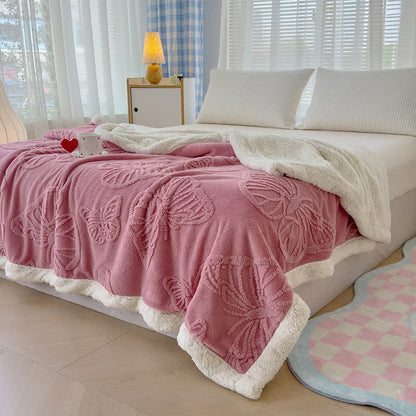 Butterfly Soft Sherpa Decorative Blanket