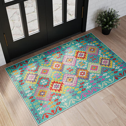 Geometric Kilim Area Bedroom Runner Rug