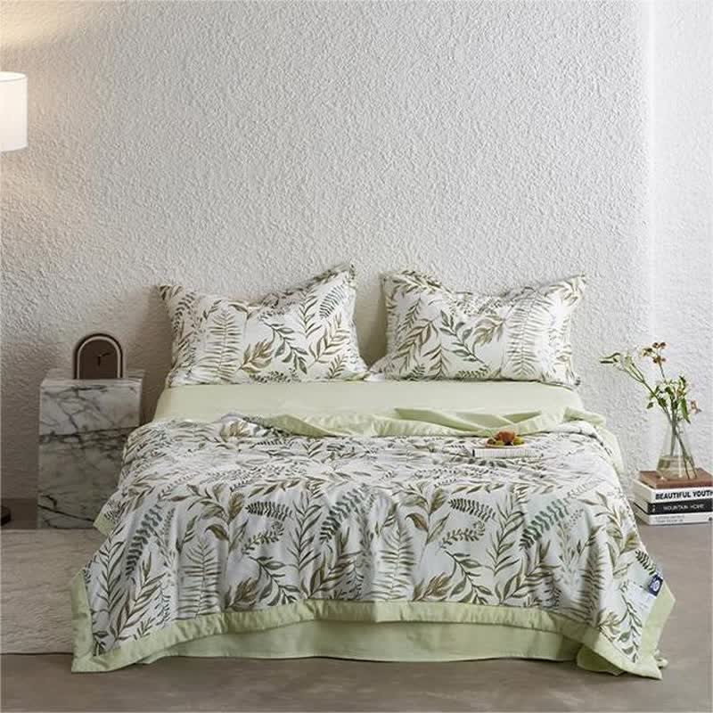 Lyocell Fiber Rustic Leaf Bedding Collection