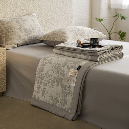 Summer Cotton Gauze Rustic Floral Bedding