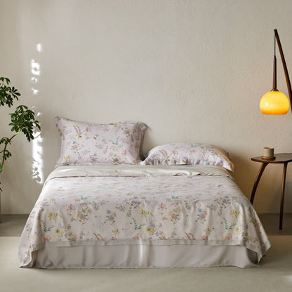 Lyocell Fiber Floral Style Breathable Bedding