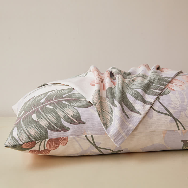 Breathable Rainforest Style Pure Cotton Coverlet