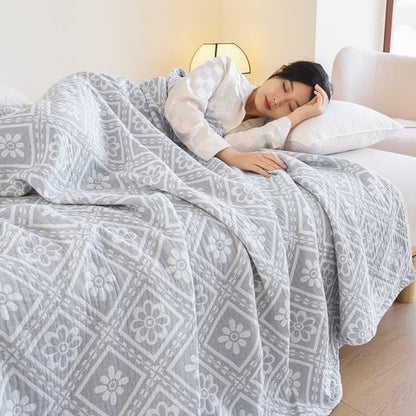 Cotton Gauze Jacquard Soft Summer Quilt