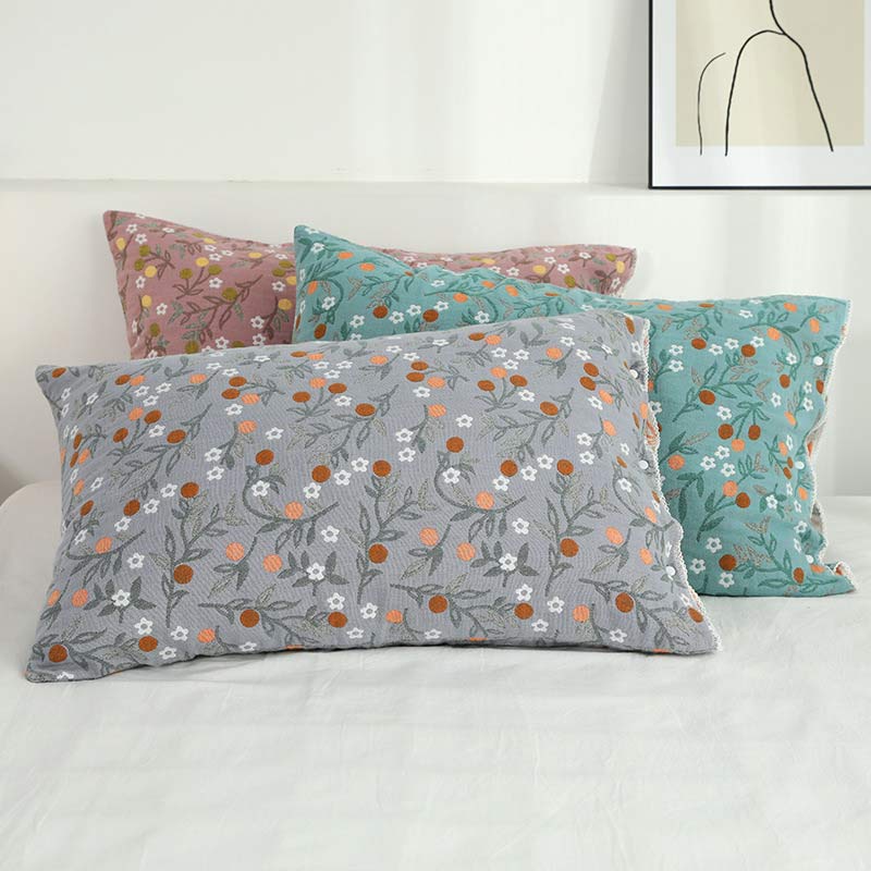 Ownkoti Rural Flower Pattern Pillowcases Pillow Shams (2PCS)