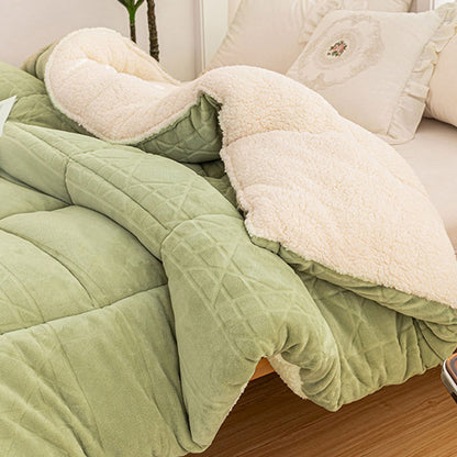 Thick Warm Plush Fleece Blanket