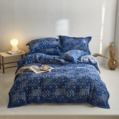 Pure Cotton Vintage Gauze Bedding Set (4PCS)