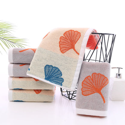 Pure Cotton Ginkgo Leaf Soft Towel