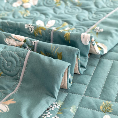 Blooming Floral Pure Cotton Quilted Bedding