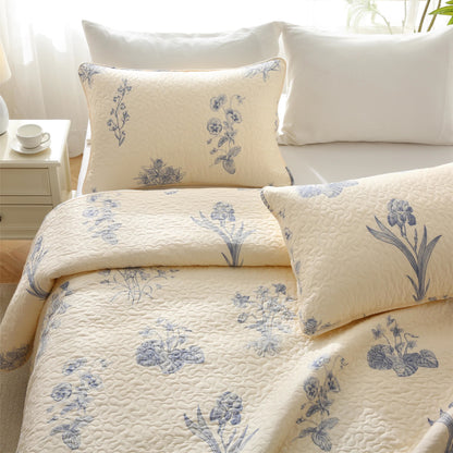 Morning Glory Quilted Cotton Bedding