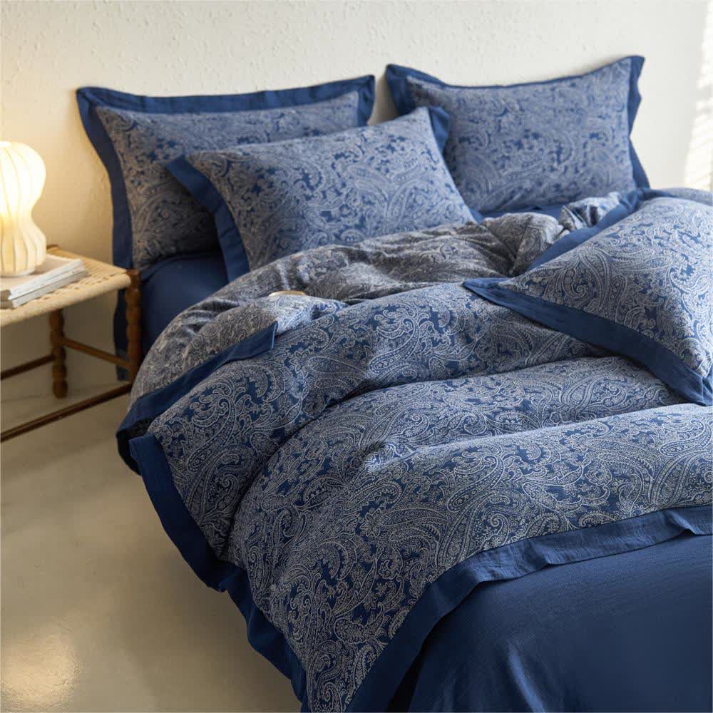 Jacquard Cotton Gauze Vintage Bedding Set (4PCS)