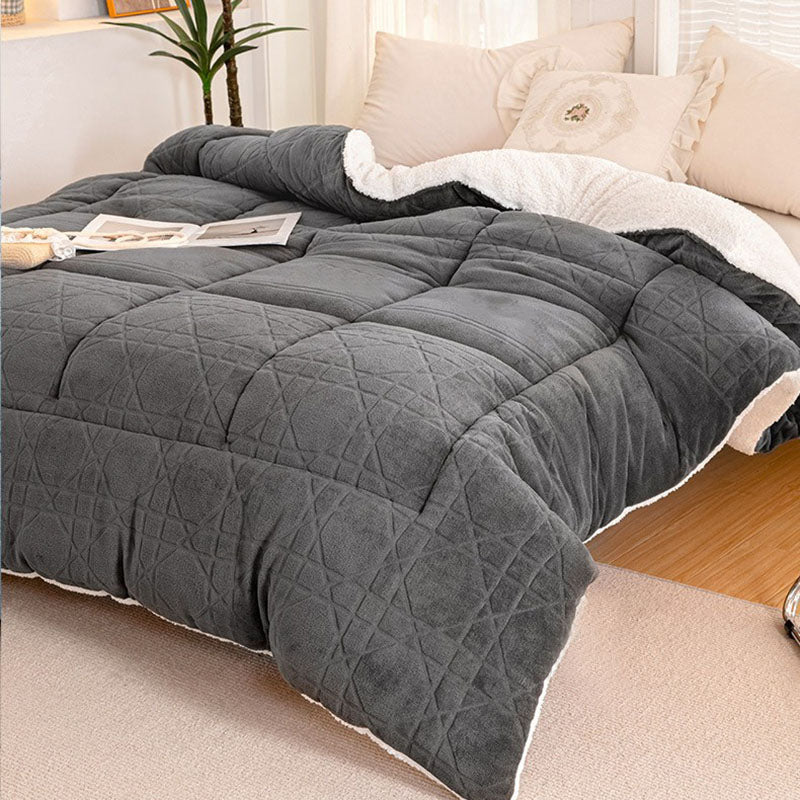 Thick Warm Plush Fleece Blanket