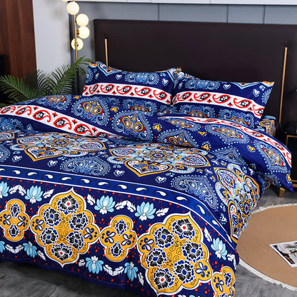 Bohemian Printed Brushed Bedding Set(3PCS)