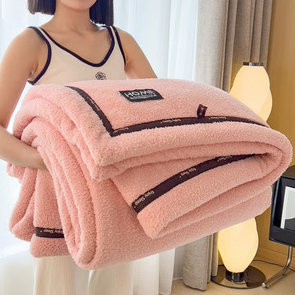 Simple Style Fluffy Fleece Throw Blanket