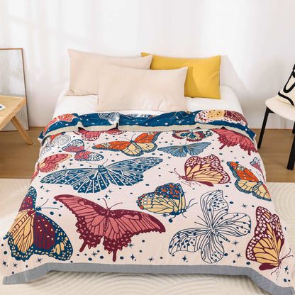 Cotton Gauze Butterfly Lightweight Quilt