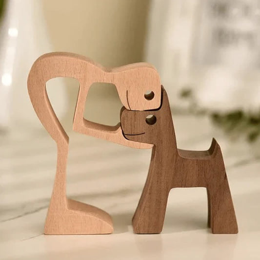 Ownkoti Hand-made Wooden Pet Carvings Home Decor