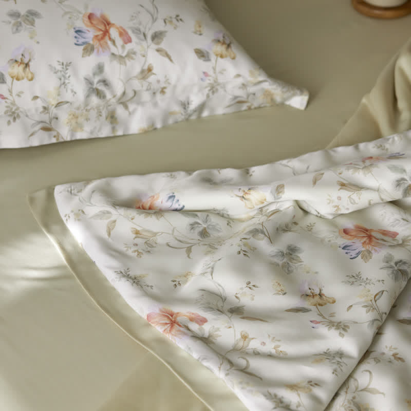 Lyocell Fiber Floral Lightweight Summer Bedding