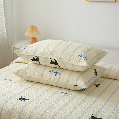 Pure Cotton Black Cat Soft Reversible Quilt