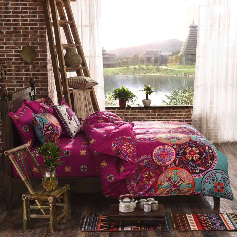 Jewel Flower Duvet Cover with Pillowcase