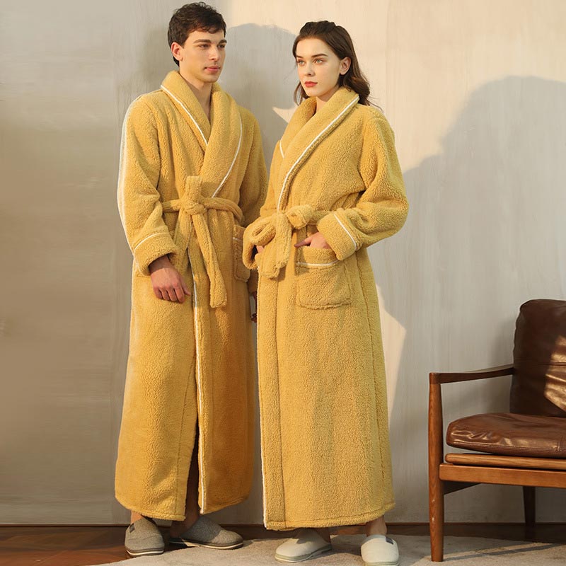Ownkoti Comfy Fleece Pajama Long Bathrobe - image 5