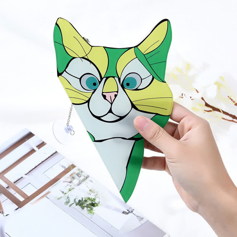 Ownkoti Stain Cat Suncatcher Window Ornament (Buy One Get One Free)