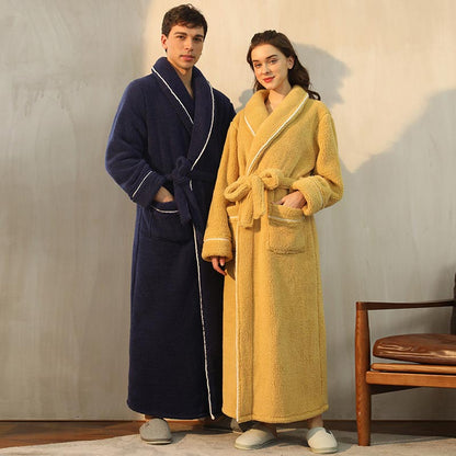 Ownkoti Comfy Fleece Pajama Long Bathrobe - image 1