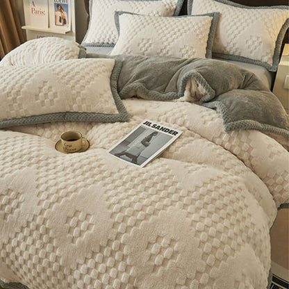 Diamond Checkerboard Duvet Cover Blanket