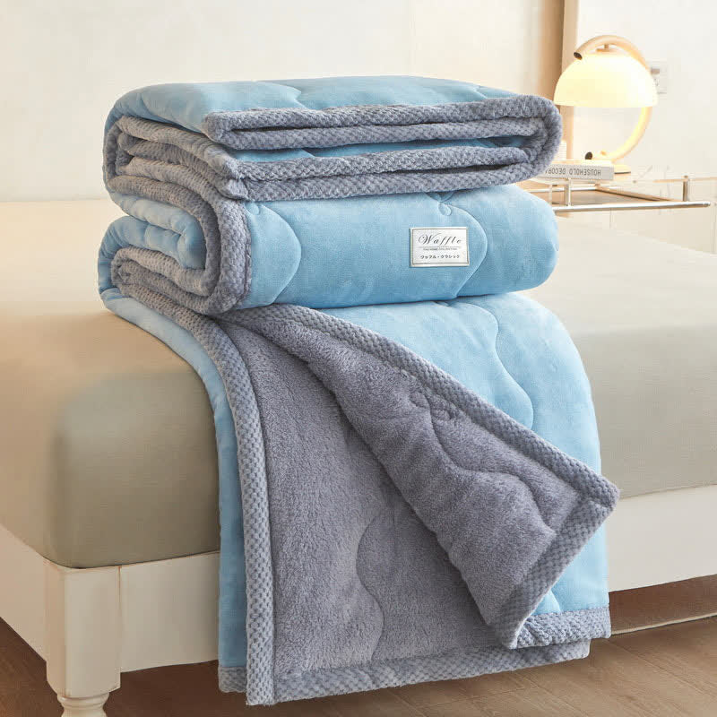 Solid Color Thick Soft Throw Blanket