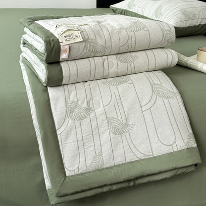 Cotton Gauze Rustic Leaf Lightweight Bedding