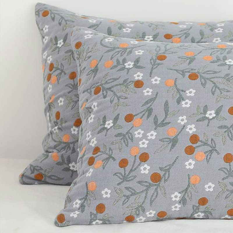 Ownkoti Rural Flower Pattern Pillowcases Pillow Shams (2PCS)