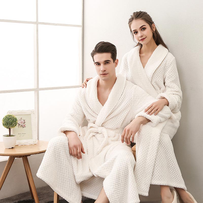 Ownkoti Puffy Fleece Pajama Long Bathrobe - image 7