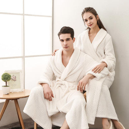 Ownkoti Puffy Fleece Pajama Long Bathrobe - image 7