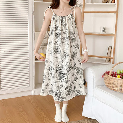 Pure Cotton Floral Summer Cami Nightdress