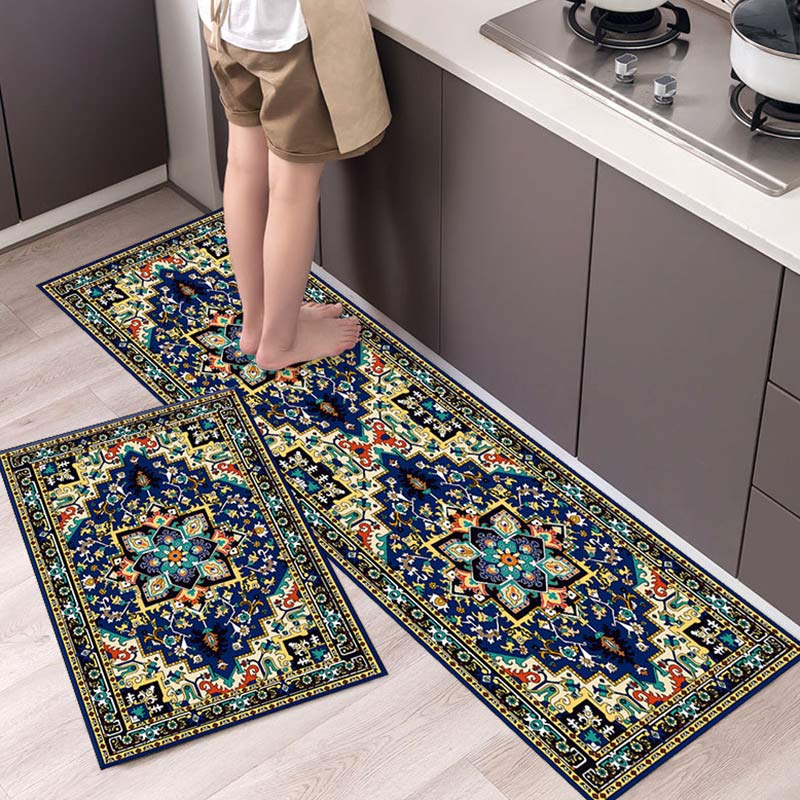 Retro Pattern Kitchen Rugs Set