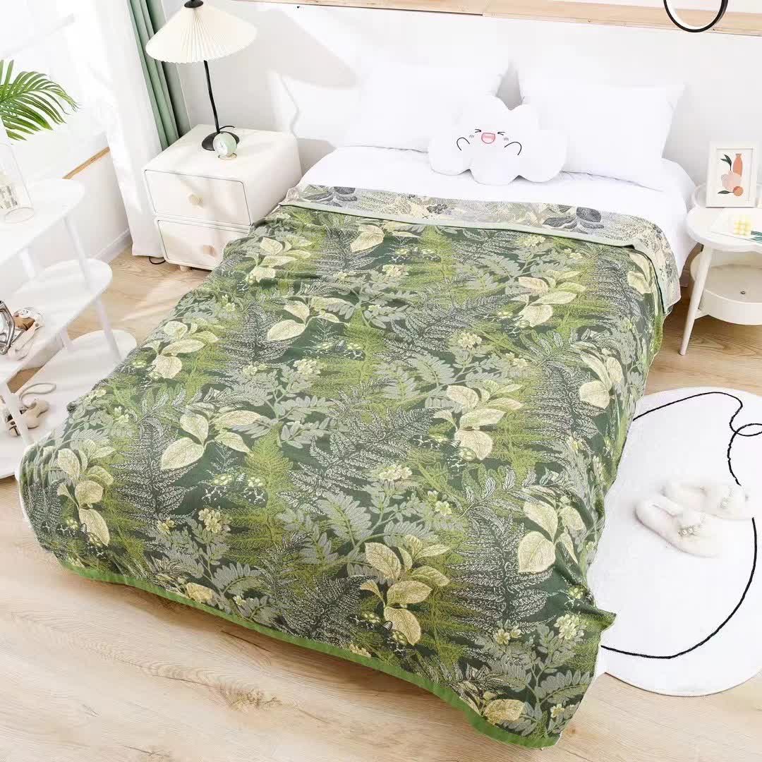 Tropical Style Bamboo Fiber Summer Blanket