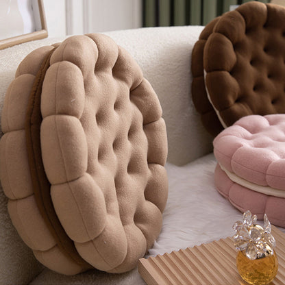 Cute Biscuit Circle Shape Seat Cushion