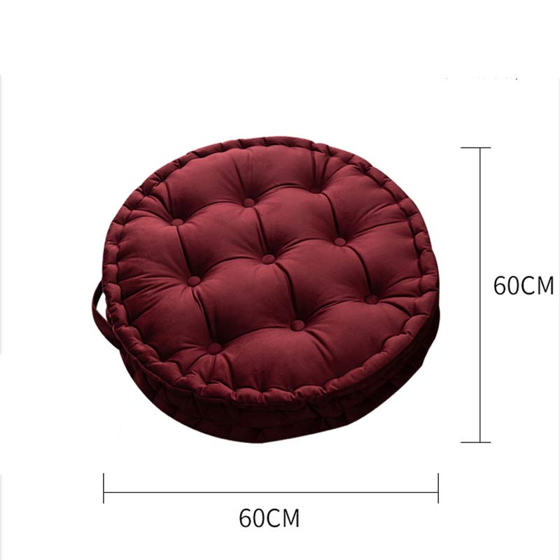 Solid Color Circle Shape Seat Cushion