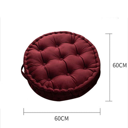 Solid Color Circle Shape Seat Cushion