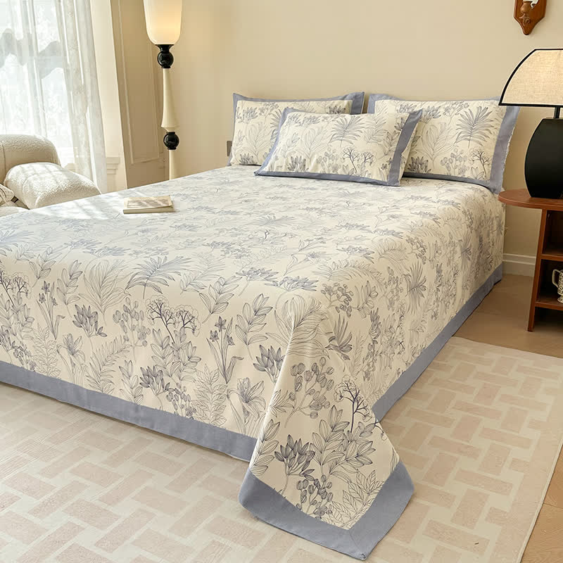 Pure Cotton Pastoral Style Luxurious Coverlet