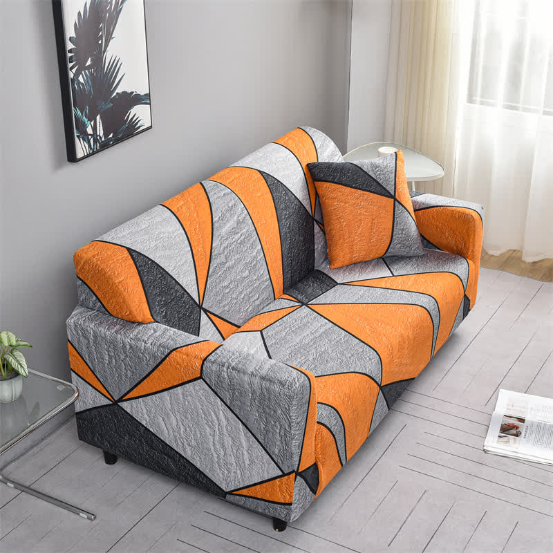 Elastic Modern Geometric Soft Sofa Cover