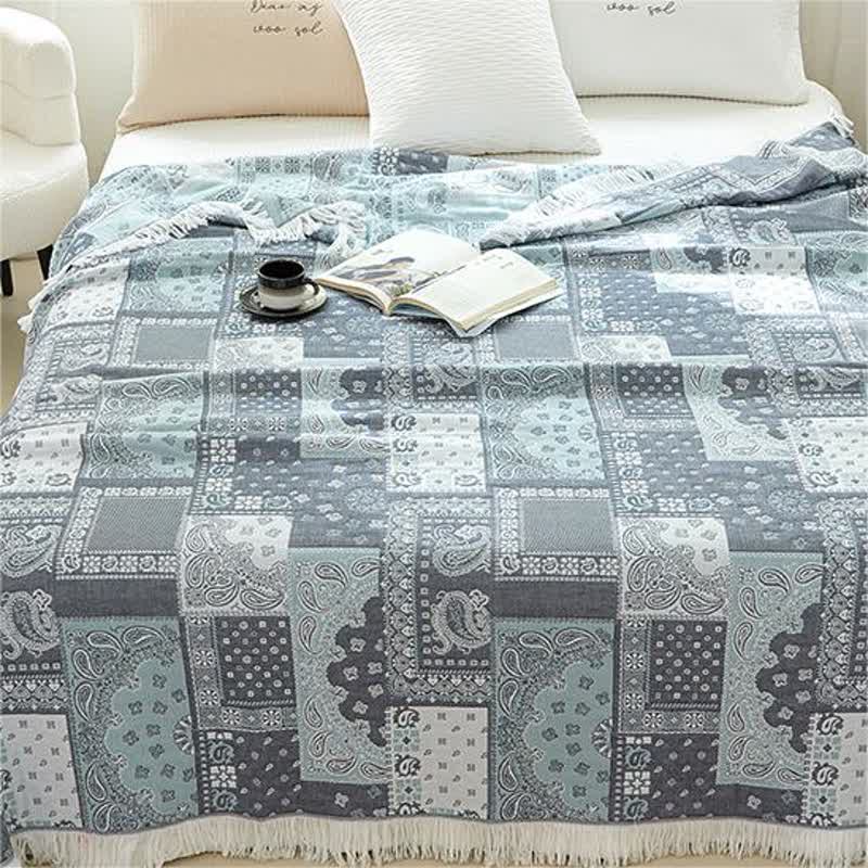 Summer Breathable Tassel Cotton Gauze Quilt