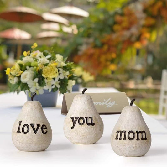 "LOVE YOU MOM" Resin Desktop Decoration