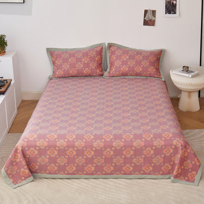 Reversible Three Layers Cotton Gauze Luxurious Quilt